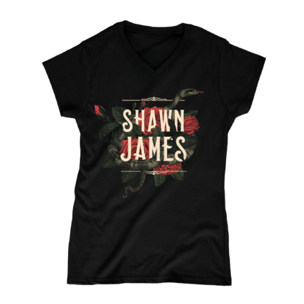 Shawn James - Snake Rose ladies shirt